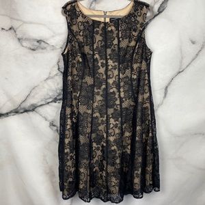 Black Lace Sleeveless Dress